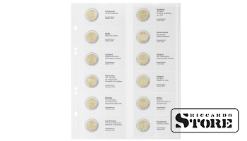 Иллюстрированный лист Multi collect для размещения памятных монет номиналом 2 евро: Франция 2019 - Франция 2020