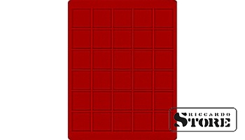 Red velour tray 2115E (Ø38 mm)