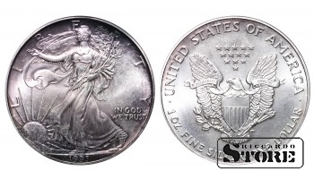 1993 США Серебро Чеканка Редкая 1 Доллар KM# 273 #USA2506