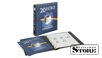 Illustrated album for storing German 20 Euro silver coins