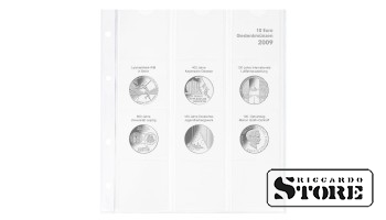 Illustrated karat sheet for storing Germany's 10 euro commemorative coins for 2009