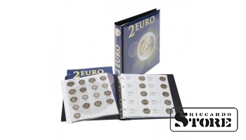 Illustrated album for chronological placement of commemorative 2 euro coins. Volume 1: all euro issuing countries (chronologically up to Spain 2012).