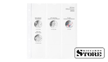 Illustrated karat sheet for storing German silver coins with a denomination of 20 euros for 2022