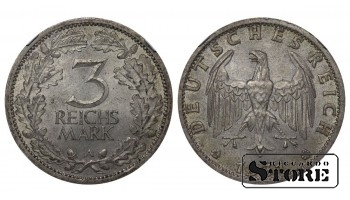 Saksamaa, 3 rehkismarki, 1931 A (Berlin), hõbe, NGC MS 62