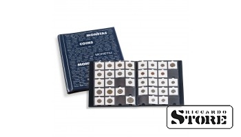 Album for coin holders with 10 sheets for 20 coin holders each