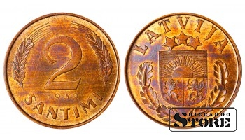 Latvia 2 Santimi 1930