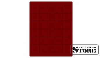 Dark red velour tray 2715E (Ø38 mm)