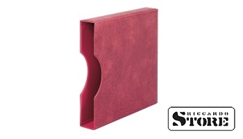 Protective slipcase for REGULAR binder, cherry color.