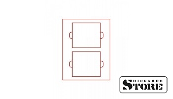 Velour tray in STANDARD modification with rectangular compartments for 2x5 sets of original sealed German euro coins in proof finish (up to 2014).