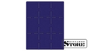 Blue velour tray 2219ME (63 x 85 mm)