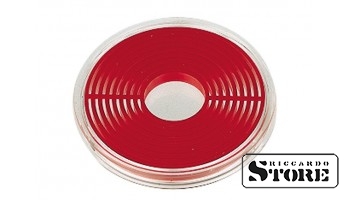 LINDNER coin capsule with a diameter from 16 mm to 51 mm, with red spacer inserts, set of 10 capsules