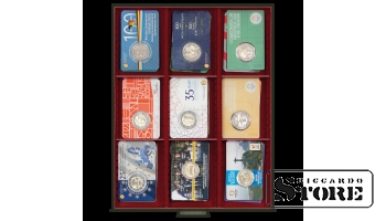 Collection box in RAUCHGLAS modification with 3 compartments and the option to divide into smaller cells, size 65x280x29 mm.